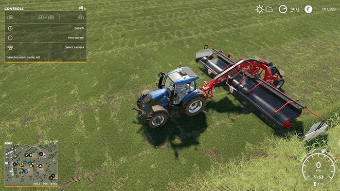 Farming Simulator 19 KUHN MAXX 902 - самая большая косилка