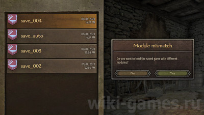 Как решить ошибку во время загрузки игры Module mismatch в Mount &amp; Blade 2: Bannerlord?