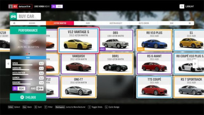 Forza Horizon 4 - покупка и продажа автомобилей