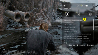 Список всех артефактов из главы Сиэтл, день 2 (Часть 2, за Эбби) в игре The Last of Us: Part 2